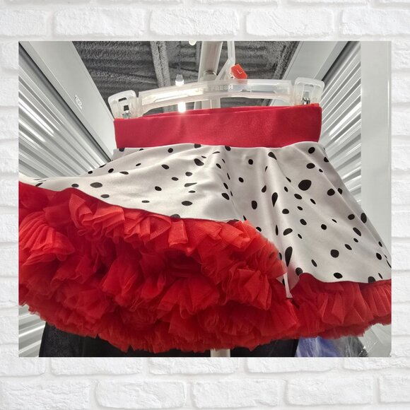 Dalmatian Dance Recital Costume (4T) – Black & White Spotted Leotard with Tutu - Picture 6 of 6